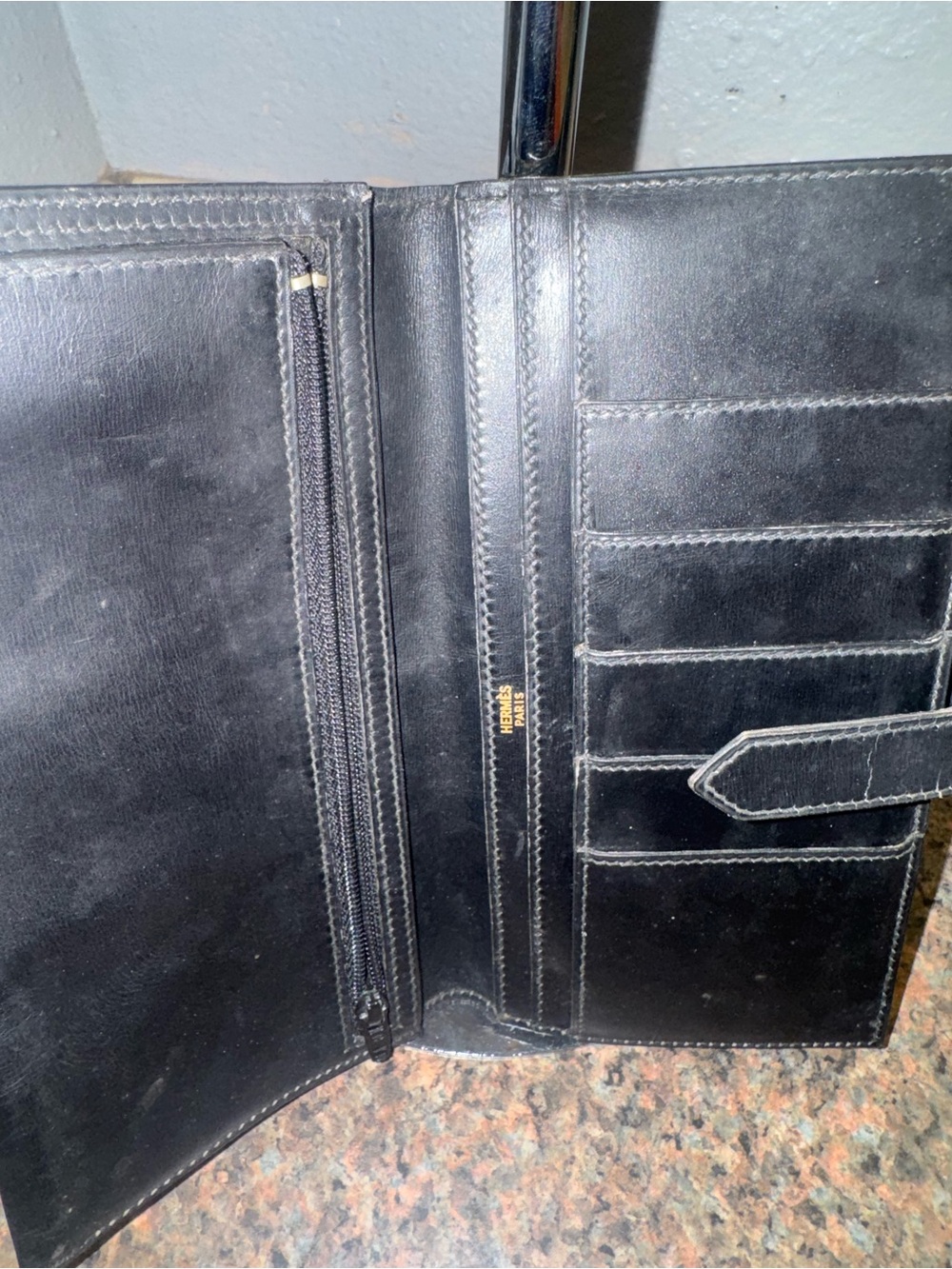 Hermes Béarn Classic Long Wallet Black GHW - LegitGrails COA Included - Picture 4 of 7